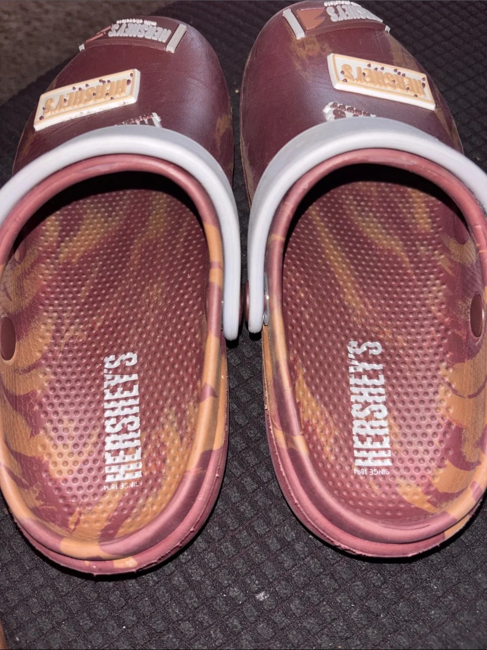 Kids' Hershey's Brown Slip-On Clogs with Gray Heel Strap